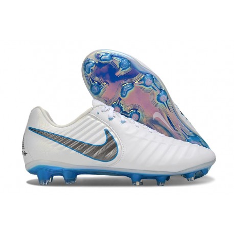 Nike Tiempo Legend X Elite FG Blanc Bleu