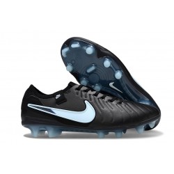 Nike Tiempo Legend X Elite FG Noir Bleu Givré
