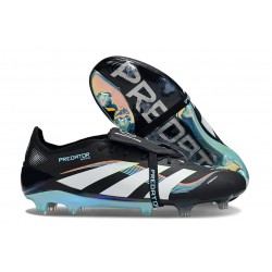 adidas Predator Elite Foldover Tongue FG Noir Blanc Bleu