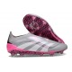 Crampons adidas Predator Elite 25 LL FG Gris Blanc Rose