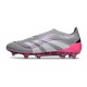 Crampons adidas Predator Elite 25 LL FG Gris Blanc Rose