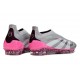 Crampons adidas Predator Elite 25 LL FG Gris Blanc Rose