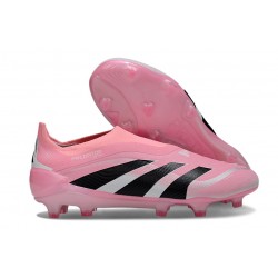 Crampons adidas Predator Elite 25 LL FG Rose Noir