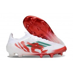 Chaussures adidas F50 Elite FG Blanc Rouge Vert