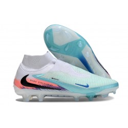 Chaussure Nike Phantom 6 Haute Elite FG Bleu Blanc Orange