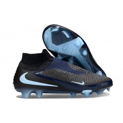 Chaussure Nike Phantom 6 Haute Elite FG Noir Bleu