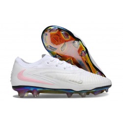 Chaussure de Foot Nike Phantom 6 L Elite FG Blanc Rose