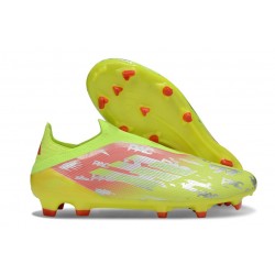 adidas F50 Elite Laceless FG Nouveau Jaune Rouge