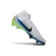 Nike Air Zoom Mercurial Superfly X Elite FG Blanc Bleu