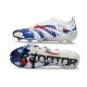 Crampons adidas Predator Elite 25 LL FG Blanc Bleu Rouge