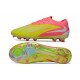Chaussure de Foot Nike Phantom 6 L Elite FG Jaune Rose