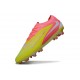 Chaussure de Foot Nike Phantom 6 L Elite FG Jaune Rose