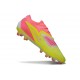 Chaussure de Foot Nike Phantom 6 L Elite FG Jaune Rose