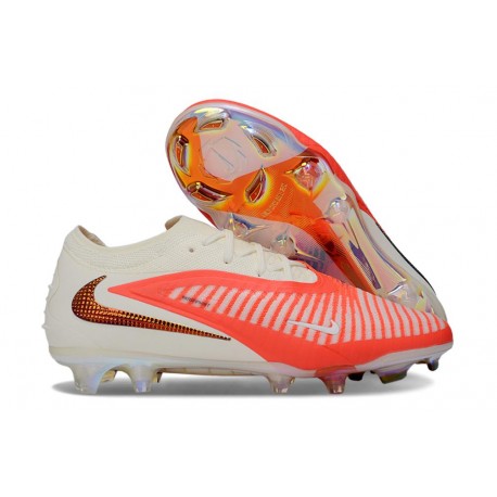 Chaussure de Foot Nike Phantom 6 L Elite FG Rouge Blanc