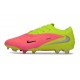 Chaussure de Foot Nike Phantom 6 L Elite FG Rose Limelight