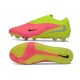 Chaussure de Foot Nike Phantom 6 L Elite FG Rose Limelight