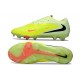 Chaussure de Foot Nike Phantom 6 L Elite FG Jaune Noir