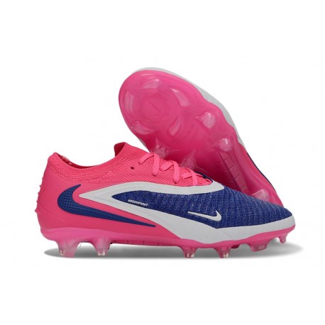 Chaussure de Foot Nike Phantom 6 L Elite FG Bleu Rouge