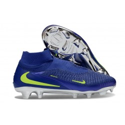 Chaussure Nike Phantom 6 Haute Elite FG Bleu Jaune