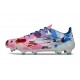 Chaussures adidas F50 Elite FG Blanc Rose Bleu