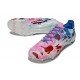 Chaussures adidas F50 Elite FG Blanc Rose Bleu