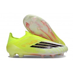 adidas F50 Elite Laceless FG Nouveau Jaune Noir