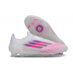 adidas F50 Elite Laceless FG Nouveau Blanc Rose
