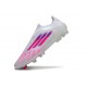 adidas F50 Elite Laceless FG Nouveau Blanc Rose