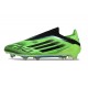 adidas F50 Elite Laceless FG Nouveau Vert Noir