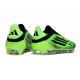adidas F50 Elite Laceless FG Nouveau Vert Noir