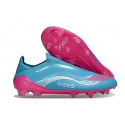 adidas F50 Elite Laceless FG Nouveau Bleu Rose