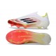 adidas F50 Elite Laceless FG Nouveau Blanc Rouge Jaune