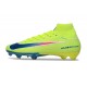 Nike Air Zoom Mercurial Superfly X Elite FG Limelight Volt Bleu