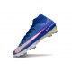 Nike Air Zoom Mercurial Superfly X Elite FG Bleu Blanc Rosa
