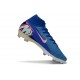 Nike Air Zoom Mercurial Superfly X Elite FG Bleu Blanc Rosa