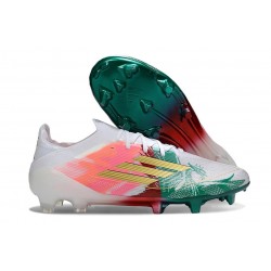 Chaussures adidas F50 Elite FG Rose Vert Or