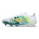 Chaussures adidas F50 Elite FG Blanc Vert Or