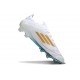 Chaussures adidas F50 Elite FG Blanc Vert Or