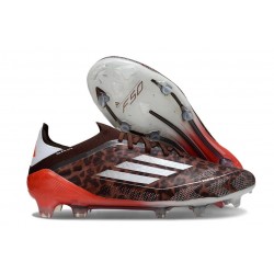 Chaussures adidas F50 Elite FG Léopard Argent Rouge