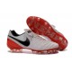 Crampons de football Nike Tiempo Legend VI FG Hommes Blanc Rouge Noir