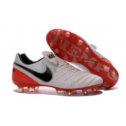 Crampons de football Nike Tiempo Legend VI FG Hommes Blanc Rouge Noir