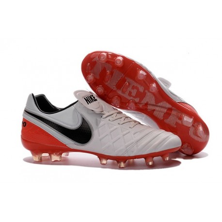 Crampons de football Nike Tiempo Legend VI FG Hommes Blanc Rouge Noir