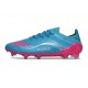 Chaussures adidas F50 Elite FG MESSI Aqua Flash Rose Lucide Cyan Lucide