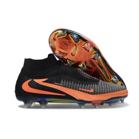 Chaussure Nike Phantom 6 Haute Elite FG Noir Orange