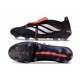 Chaussures adidas Predator 26 Elite FT FG Noir Blanc Rouge