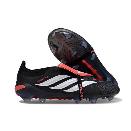 Chaussures adidas Predator 26 Elite FT FG Noir Blanc Rouge