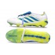 Chaussures adidas Predator 26 Elite FT FG Blanc Bleu Jaune