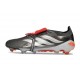 adidas Predator 26 Elite FT FG Fer Mét. Blanc Ftwr Rouge Lucide