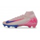 Nike Air Zoom Mercurial Superfly X Elite FG Rose Bleu