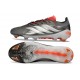 adidas Predator 26 Elite FG Nouveau Fer Mét. Blanc Ftwr Rouge Lucide